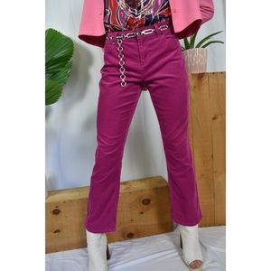 Talbots Corduroy Fuchsia , magenta mid rise pants